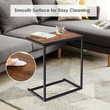 Load image into Gallery viewer, Gymax Sofa Side End Table C Shaped Table Laptop Holder End Stand Desk Notebook Tablet