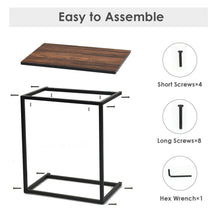 Load image into Gallery viewer, Gymax Sofa Side End Table C Shaped Table Laptop Holder End Stand Desk Notebook Tablet