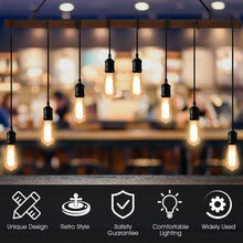 Load image into Gallery viewer, Gymax 8-light Industrial Pendant Light Wood Hanging Chandelier Fixture for Home Decor