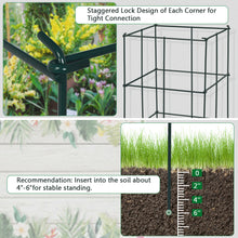 Load image into Gallery viewer, Gymax 4 Pack Tomato Cages Garden Cages Stakes Plant Trellis 16'' x 16'' x 39''
