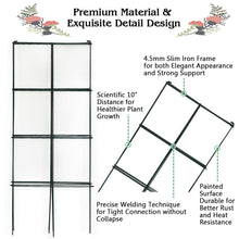 Load image into Gallery viewer, Gymax 4 Pack Tomato Cages Garden Cages Stakes Plant Trellis 16'' x 16'' x 39''