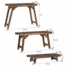 Load image into Gallery viewer, Gymax 3 Tier Step Design Plant Shelf Rack Freestanding Ladder Flower Pot Stand Holder