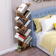 Load image into Gallery viewer, Gymax Tree Bookshelf 8-Tier Bookcase Free Standing Book Rack Display Stand