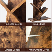 Load image into Gallery viewer, Gymax Tree Bookshelf 8-Tier Bookcase Free Standing Book Rack Display Stand