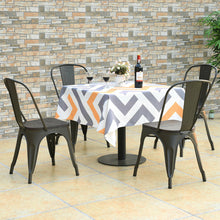 Load image into Gallery viewer, Gymax Set of 4 Tolix Style Metal Dining Side Chair Wood Seat Stackable Bistro Cafe Gun