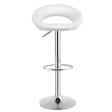 Load image into Gallery viewer, Gymax Set of 4 Adjustable Bar Stools Swivel Pub Chairs Barstools PU Leather White