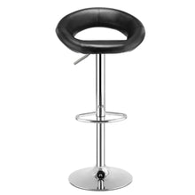 Load image into Gallery viewer, Gymax Set of 4 Adjustable Bar Stools Swivel Pub Chairs Barstools PU Leather Black