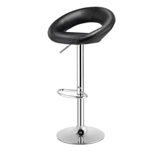 Load image into Gallery viewer, Gymax Set of 4 Adjustable Bar Stools Swivel Pub Chairs Barstools PU Leather Black