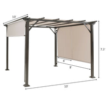 Load image into Gallery viewer, Gymax 10' X 10' Pergola Kit Metal Frame Gazebo &Canopy Cover Patio Furniture Shelter