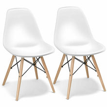 Load image into Gallery viewer, Gymax Set of 2 Dining Chairs Mid Century Modern Wooden Legs Kitchen Living Room