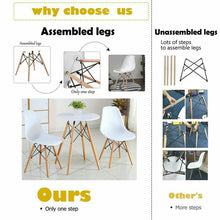 Load image into Gallery viewer, Gymax Set of 2 Dining Chairs Mid Century Modern Wooden Legs Kitchen Living Room