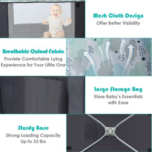 Load image into Gallery viewer, Gymax Portable Baby Playard Playpen Nursery Center w/ Changing Station & Mattress