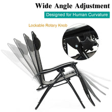 Load image into Gallery viewer, Gymax Folding Set of 2 Rattan Patio Zero Gravity Lounge Chair Recliner w/ Headrest