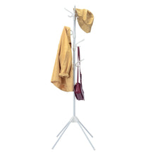 Load image into Gallery viewer, Gymax Metal Coat Rack Stand Hat Hanger Entryway Hall Tree w/ Folding Base & 8 Hooks