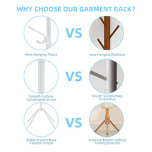 Load image into Gallery viewer, Gymax Metal Coat Rack Stand Hat Hanger Entryway Hall Tree w/ Folding Base & 8 Hooks