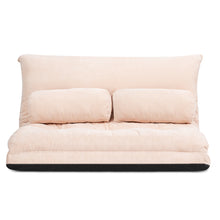 Load image into Gallery viewer, Gymax Floor Sofa Bed 6-Position Adjustable Sleeper Lounge Couch with 2 Pillows