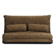 Load image into Gallery viewer, Gymax Floor Sofa Bed 6-Position Adjustable Sleeper Lounge Couch with 2 Pillows