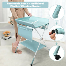 Load image into Gallery viewer, Gymax Baby Changing Table Folding Infant Diaper Station Nursery Organizer Storage