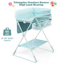 Load image into Gallery viewer, Gymax Baby Changing Table Folding Infant Diaper Station Nursery Organizer Storage