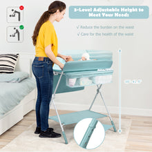 Load image into Gallery viewer, Gymax Baby Changing Table Folding Infant Diaper Station Nursery Organizer Storage
