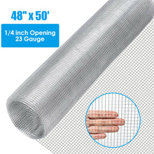 Load image into Gallery viewer, Gymax 48''x 50' 1/4 inch Hardware Cloth Galvanized Chicken Wire Welded Fence Mesh Roll