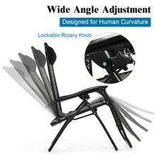 Load image into Gallery viewer, Gymax Set of 2 Folding Rattan Patio Zero Gravity Lounge Chair Recliner