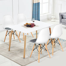 Load image into Gallery viewer, Gymax 4PCS Dining Chair Mid Century Modern DSW Chair Furniture W/ Linen Cushion White