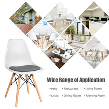 Load image into Gallery viewer, Gymax 4PCS Dining Chair Mid Century Modern DSW Chair Furniture W/ Linen Cushion White