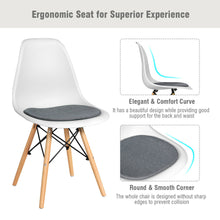 Load image into Gallery viewer, Gymax 4PCS Dining Chair Mid Century Modern DSW Chair Furniture W/ Linen Cushion White