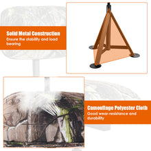 Load image into Gallery viewer, Gymax Swivel Hunting Chair Tripod Blind Stool w/ Detachable Backrest Outdoor Camping