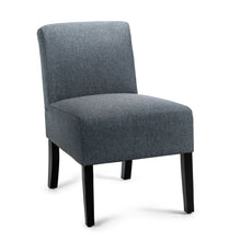 Load image into Gallery viewer, Gymax Accent Chair Fabric Upholstered Leisure Chair Single Sofa with Wooden Legs Grey