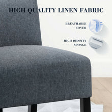 Load image into Gallery viewer, Gymax Accent Chair Fabric Upholstered Leisure Chair Single Sofa with Wooden Legs Grey
