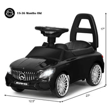Load image into Gallery viewer, Gymax Licensed Mercedes Benz Kids Ride On Push Car Gliding Scooter w/Light&Music Black
