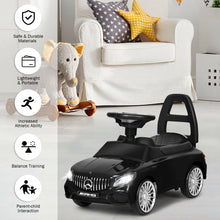 Load image into Gallery viewer, Gymax Licensed Mercedes Benz Kids Ride On Push Car Gliding Scooter w/Light&Music Black