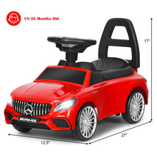 Load image into Gallery viewer, Gymax Licensed Mercedes Benz Kids Ride On Push Car Gliding Scooter w/Light&Music Red