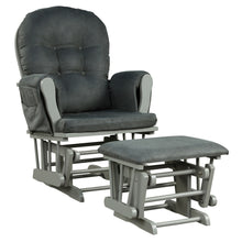 Load image into Gallery viewer, Gymax Baby Nursery Relax Rocker Rocking Chair Glider & Ottoman Set w/ Cushion