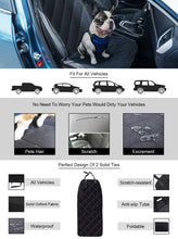 Load image into Gallery viewer, Gymax Black Waterproof Pet Front Seat Cover For Cars Nonslip Rubber Backing w/ Anchor