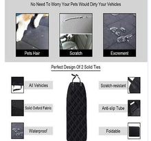 Load image into Gallery viewer, Gymax Black Waterproof Pet Front Seat Cover For Cars Nonslip Rubber Backing w/ Anchor
