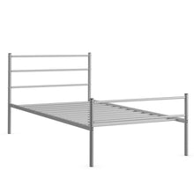 Load image into Gallery viewer, Gymax Twin Size Metal Bed Frame Platform Mattress Foundation W/ Headboard Silver