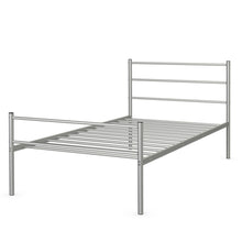 Load image into Gallery viewer, Gymax Twin Size Metal Bed Frame Platform Mattress Foundation W/ Headboard Silver