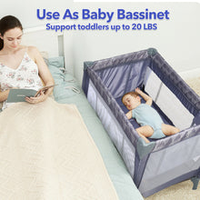 Load image into Gallery viewer, Gymax Portable Foldable Baby Playard Playpen Nursery Center w/ Changing Station Grey