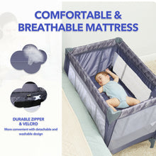 Load image into Gallery viewer, Gymax Portable Foldable Baby Playard Playpen Nursery Center w/ Changing Station Grey