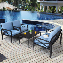 Load image into Gallery viewer, Gymax 8PCS Patio Sofa Conversation Set Outdoor Furniture Set Yard w/ Cushion
