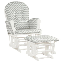 Load image into Gallery viewer, Gymax Baby Nursery Relax Rocker Rocking Chair Glider & Ottoman Set w/ Cushion