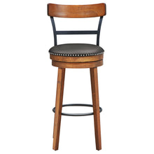 Load image into Gallery viewer, Gymax 30.5'' BarStool Swivel Pub Height kitchen Dining Bar Chair with Rubber Wood Legs