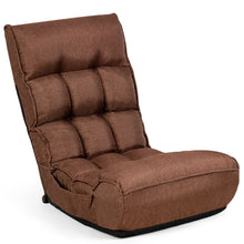 Load image into Gallery viewer, Gymax 4-Position Floor Chair Folding Lazy Sofa w/Adjustable Backrest & Headrest
