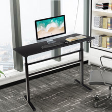 Load image into Gallery viewer, Gymax Standing Desk Height Adjustable Sit to Stand Workstation w/Crank Handle Black