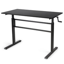 Load image into Gallery viewer, Gymax Standing Desk Height Adjustable Sit to Stand Workstation w/Crank Handle Black