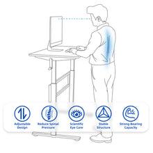 Load image into Gallery viewer, Gymax Standing Desk Height Adjustable Sit to Stand Workstation w/Crank Handle Black