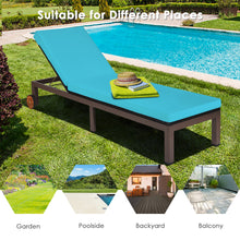 Load image into Gallery viewer, Gymax Adjustable Rattan Recliner Chaise Lounge Chair Patio w/ Cushion Wheels